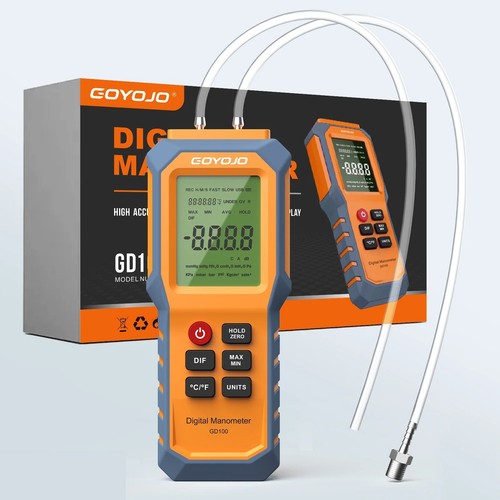 Digital manometer with - with, backlit