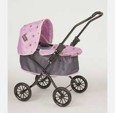 Mamas & Papas Foldable My First Pram Pink Stroller Buggy For Doll Junior Kids