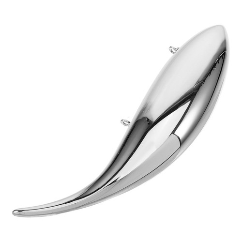 Silver reusable plastic fish - reusable,