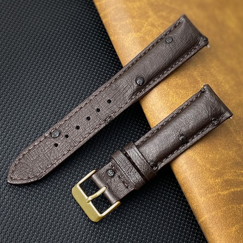 Ostrich leather watch strap - ostrich,