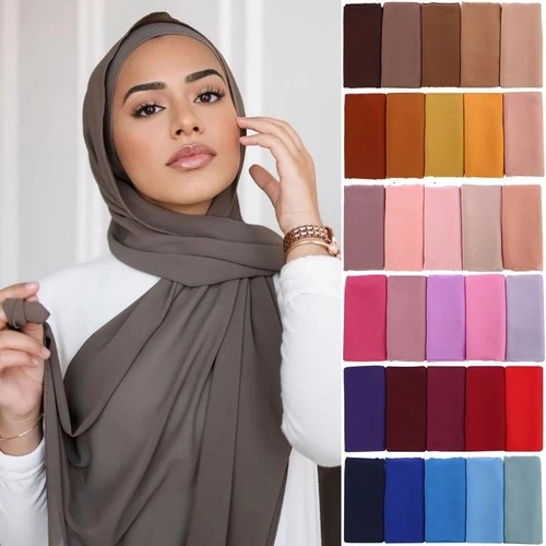 Muslim chiffon hijab - chiffon,