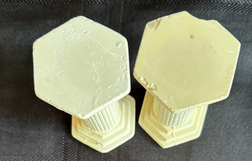 Plaster wedding cake columns - plaster,