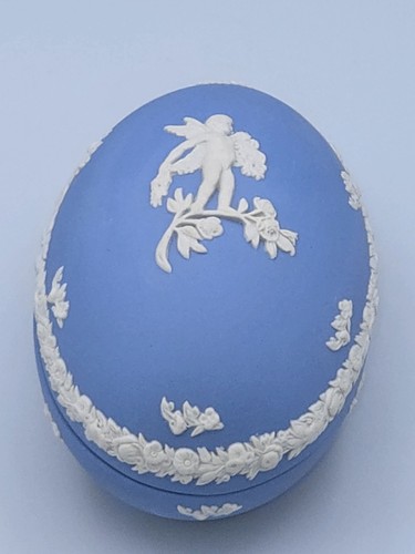 Wedgewood blue jasperware egg - wedgewood,