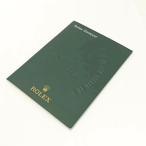 Rolex datejust booklet - rolex,