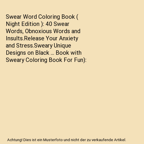 Swear word coloring book - coloring, [