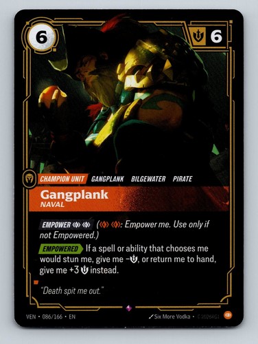 Gangplank naval 086 166 rare - -,