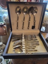 Vintage 1970s THAI PAN Boxed Cutlery Set