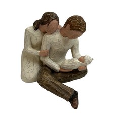 Vtg Willow Tree New Life Figurine Father Mother Newborn Baby by Susan Lordi 2001