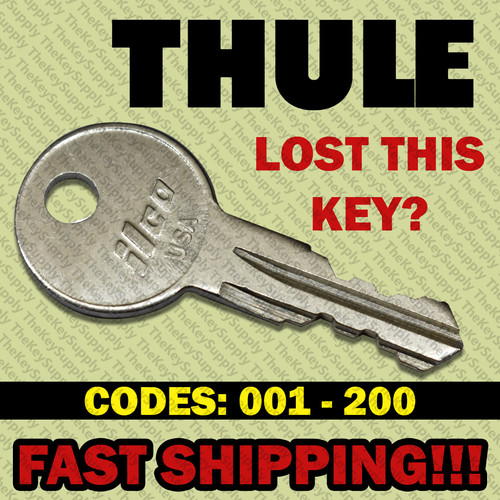 Thule replacement key cut - thule, to