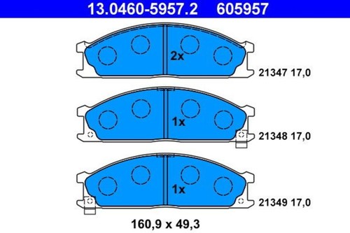 Disc brake pad set - pad,