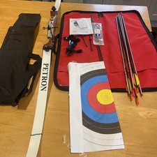 Petron S1 Take Down Recurve Bow Kit, Standard, Wood Handle with Strings & Arrows