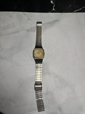 Seiko Silver and Gold Watch with Rusted Dial for repair, parts, or scrap