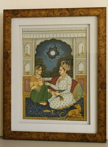 Mughal painting with frame - mughal,