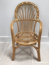 Vintage 1980s Bamboo Cane Arm