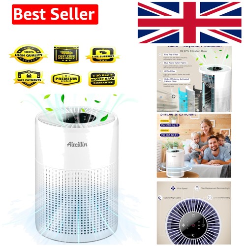 White air purifier with - white,