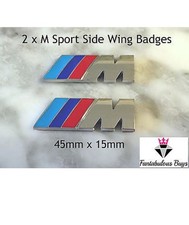 20x BMW M Sport Emblem Chrome