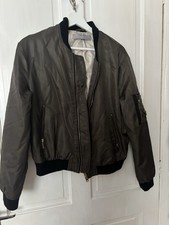 Zara Basics Women’s Khaki Padded Bomber Jacket Size M