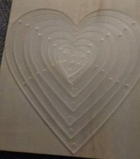 8 X Heart Acrylic Templates