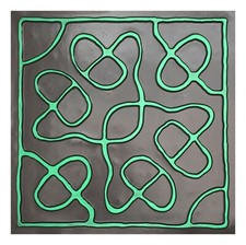 Reclaimed ceiling tiles Interior roof panels for Kitchen PL28 Archaic cyan 10pcs