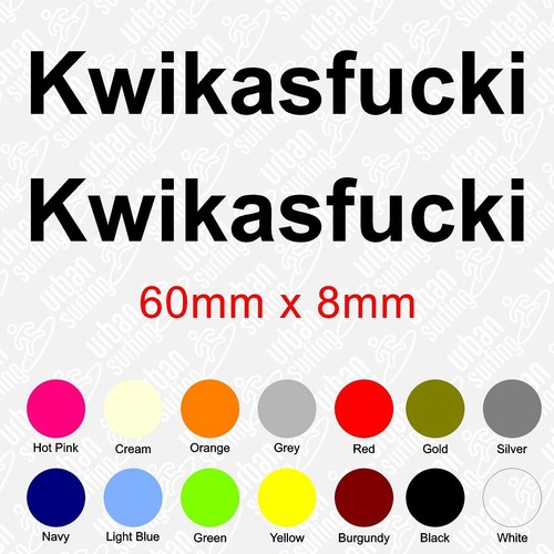 6cm sticker set kwikasfucki - 6cm,