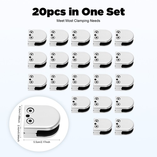 20pcs glass clamps - 20pcs,