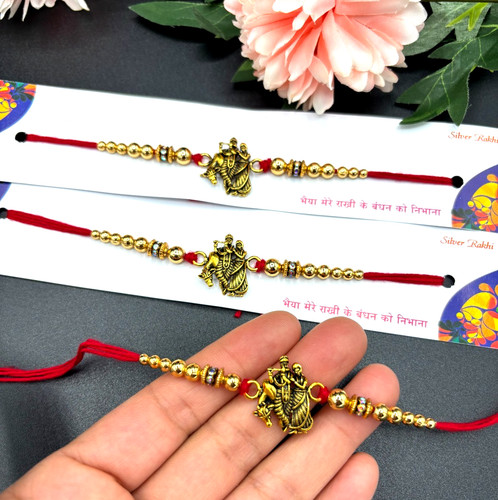 Set radha krishna rakhi - of, 4