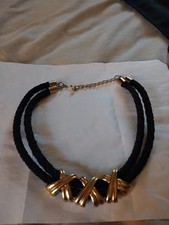 Vintage goldtone crisscross - ,