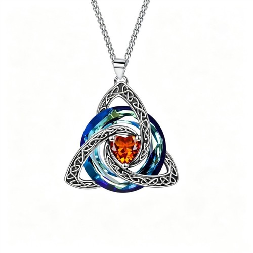 Birthstone celtic trinity knot - trinity,