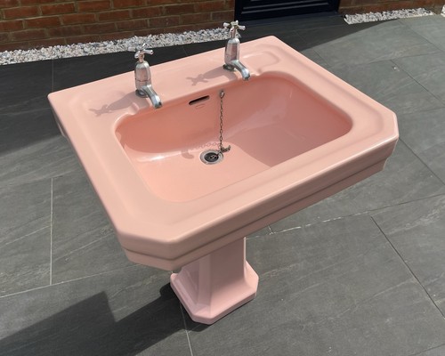 Twyford art deco - pink, pedestal