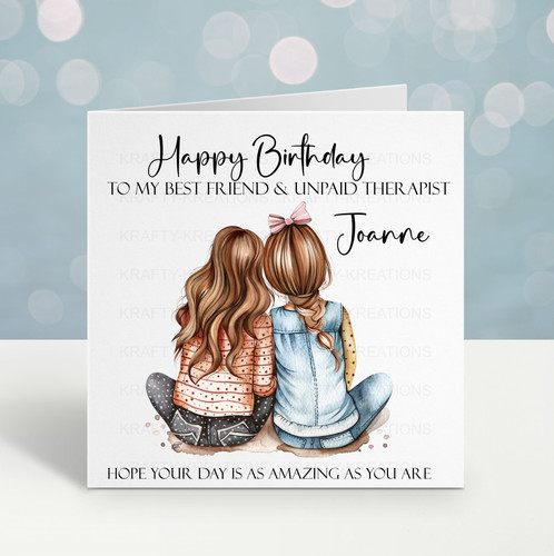 Best friend birthday - friend, card