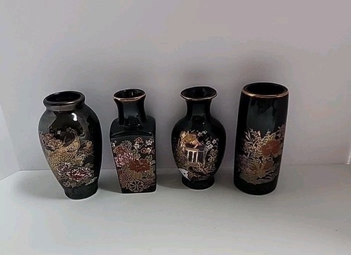 Four asian miniature cloisinne - miniature,