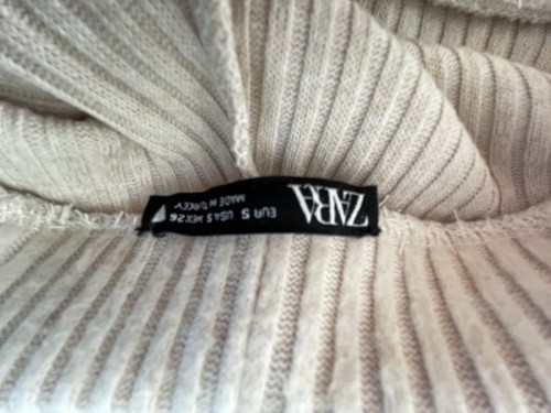 Zara cream trousers size - trousers, s