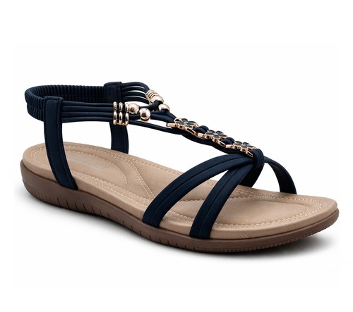 Womens strappy sandals elastic - womens,