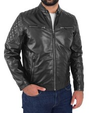 Mens Leather Casual Biker