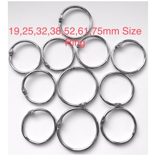 Metal hinged ring - hinged, book