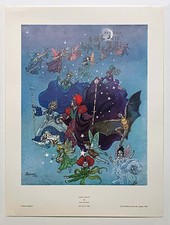 Fairy Moon, vintage print by