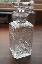 A Superb Stuart Crystal Square Decanter "Cheltenham" Design 9" tall Immaculate