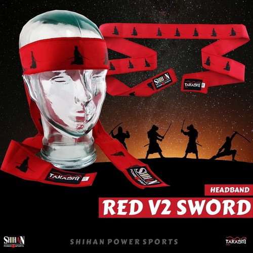 Japanese headband red samurai - japanese,