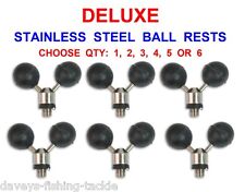 STAINLESS STEEL TWIN BALL BUTT ROD REST FOR CARP FLOAT FEEDER MATCH PIKE RODS