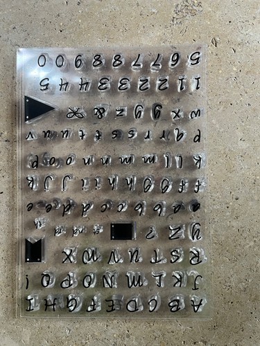 Alphabet and numbers clear - numbers,