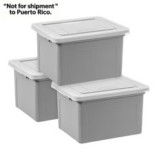Plastic Storage Bins/File