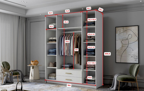 Eluks ada modern wardrobe - eluks-ada,
