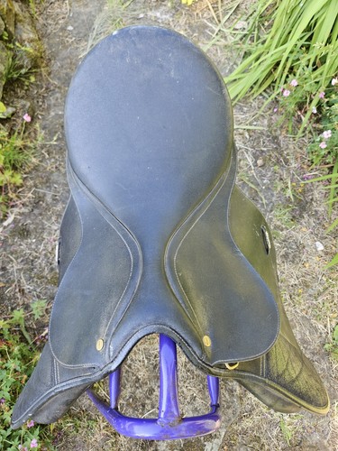 Wintec brown leather saddle - leather,