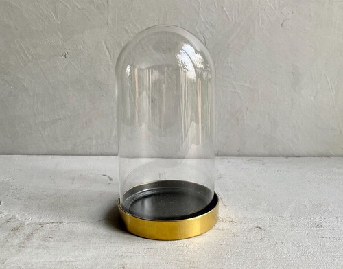 Glass dome gold - glass, |