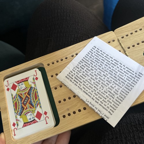 Traditional cribbage board - cribbage,