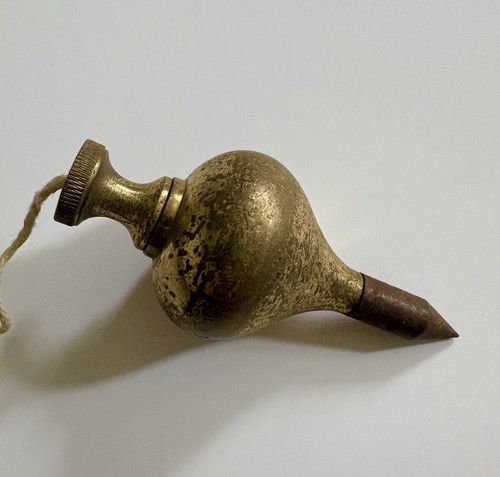 Vintage brass plumb bob - vintage,