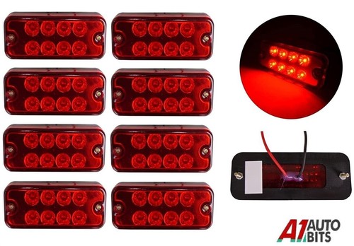 Red rear side marker lights - side,