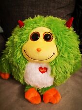 LARGE 15" TY MAXINE MONSTAZ. PLUSH. TALKING. EYES SCRATCHED. 