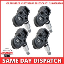 4X TYRE PRESSURE SENSOR