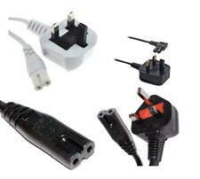 UK 3 Pin Plug to Fig 8 C7
